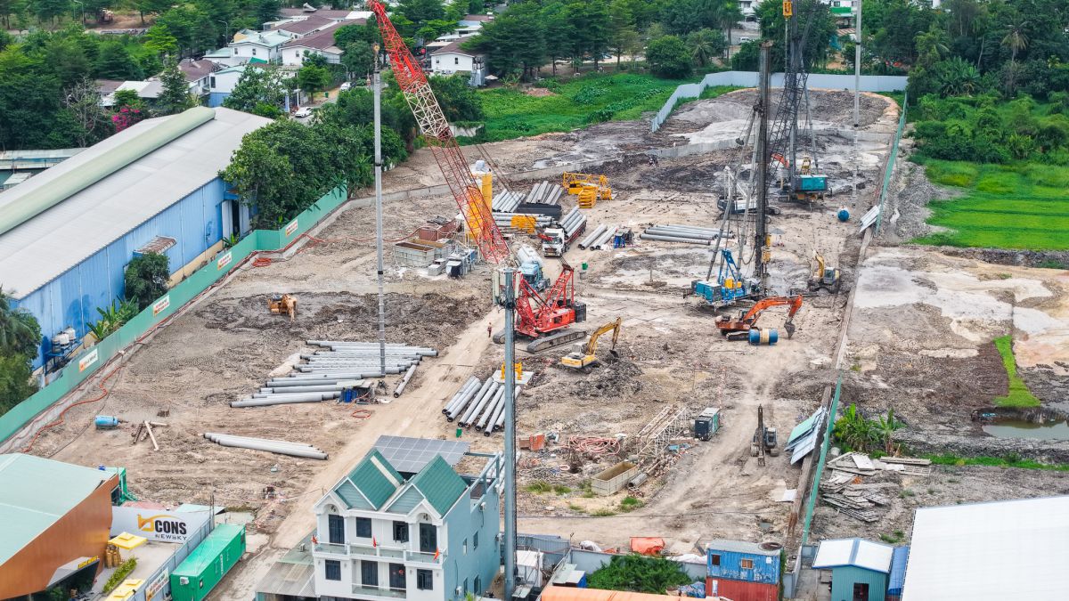 Tiến độ thi công 1